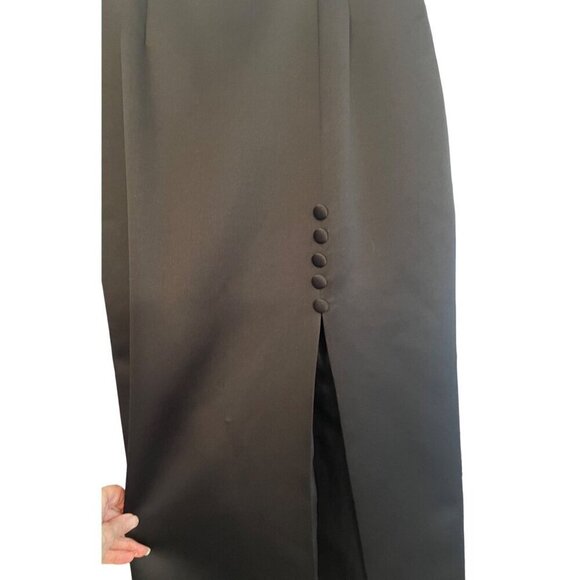 Alex Evenings Vintage womens skirt black size 6 waist 26 Hip 38 long 41 eleg - Picture 1 of 8